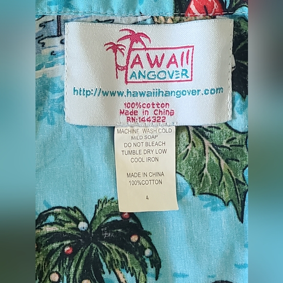 Hawaii Hangover Set -Boy's Holiday Collection SANTA Surfing Shirt & Short, Sz 4 - Picture 6 of 6